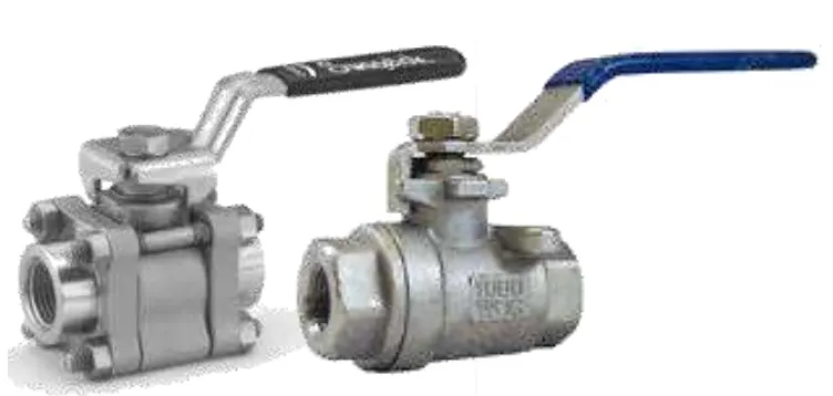 INSTRUMENT BALL VALVE 3PCS/2PCS/1PCS BODY FORGED STEEL BALL VALVE 2PCS/3PCS BODY image